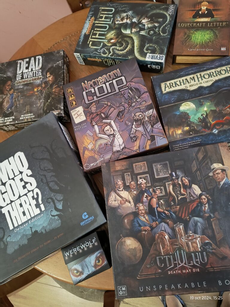 Juegos de mesa y terror